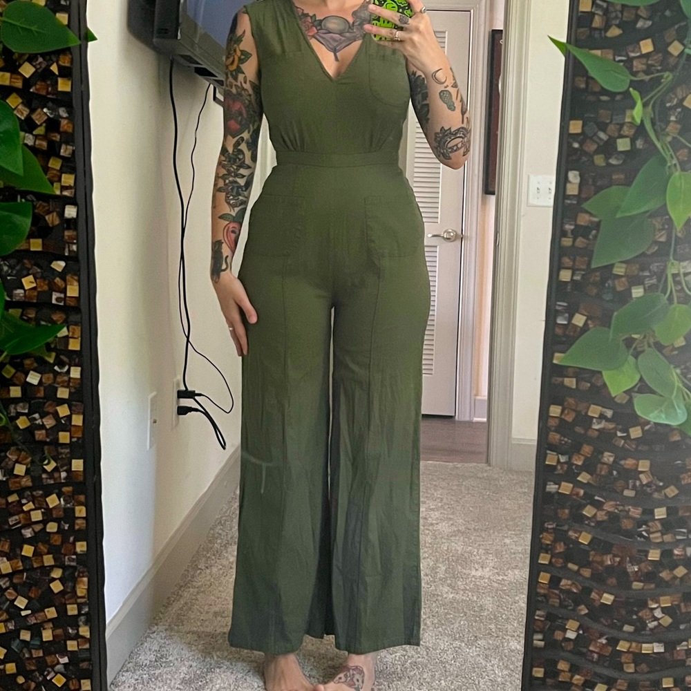 Army Green Jumpsuit